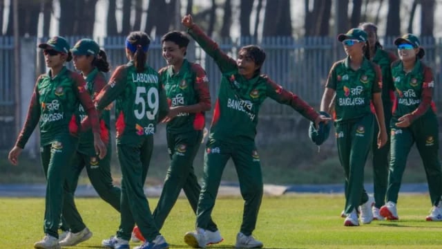 Bangladesh U-19 women level series beating Pakistan