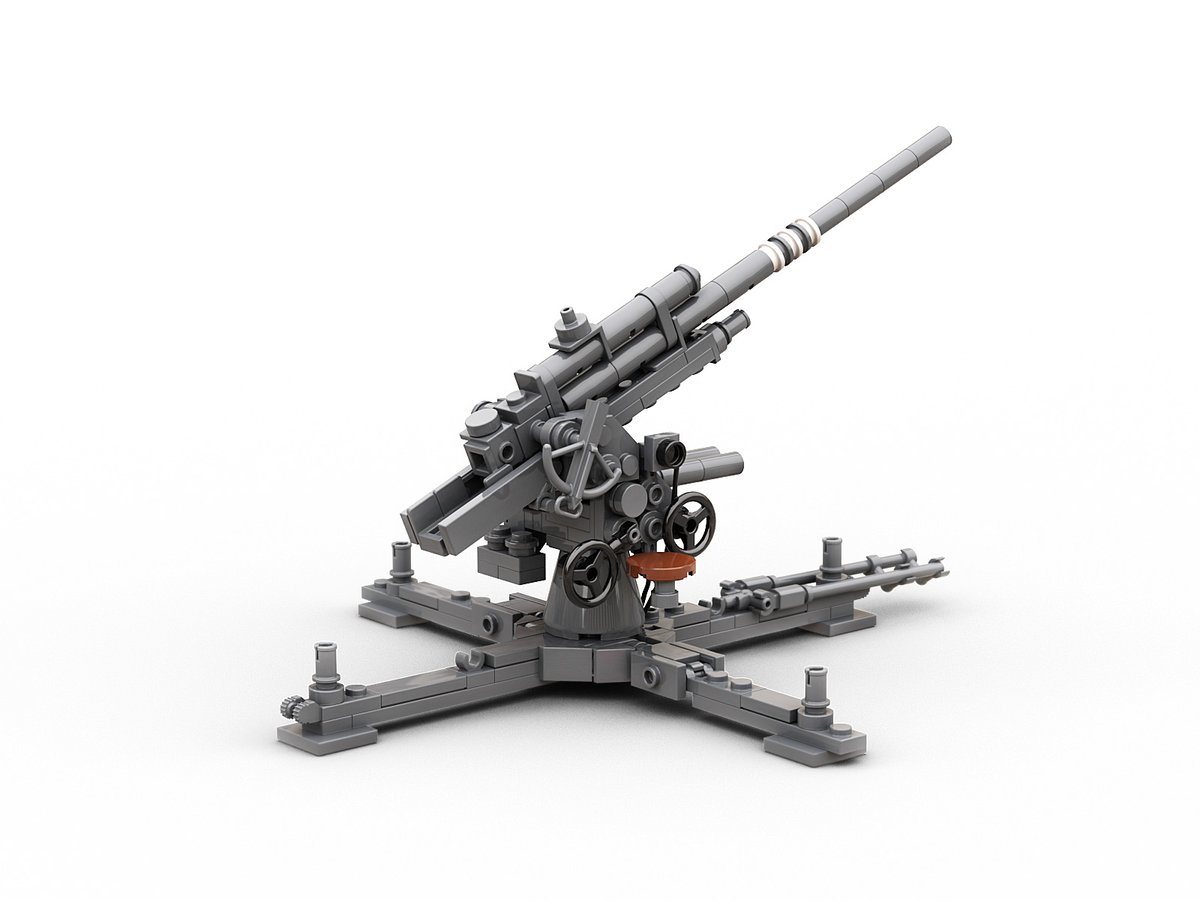 88mm ガンファンク　36/37 Flak 36/37 88mm AAA Gun Photo Walk Around