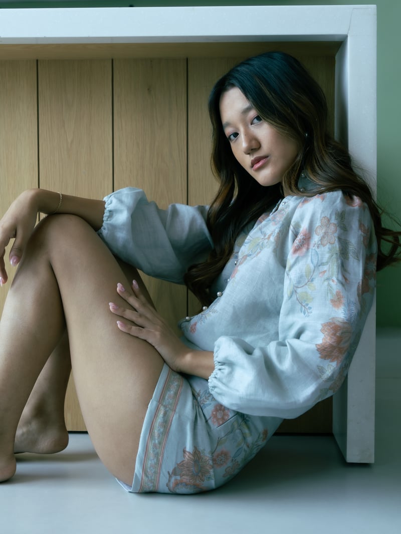 Celadon Printed Co-ord Set 3