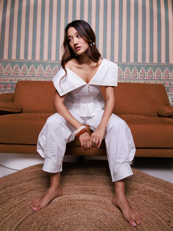 White Sailor Co-ord Set 3