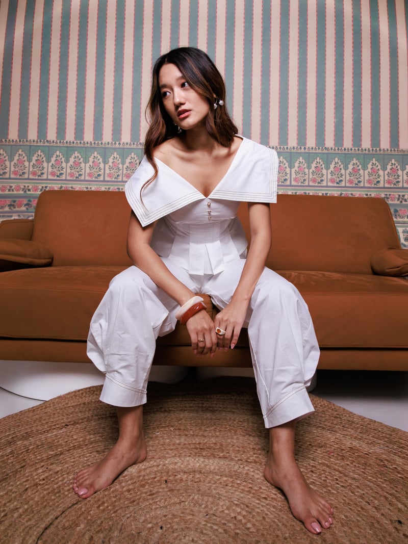 White Sailor Co-ord Set 3