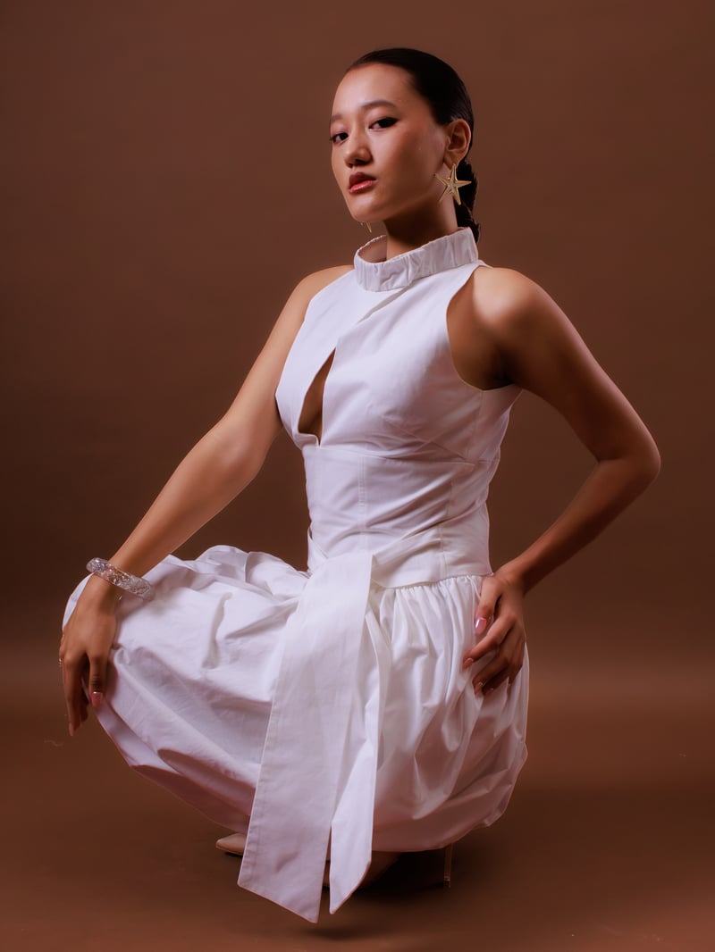 White Tie-Waist Jumpsuit 2