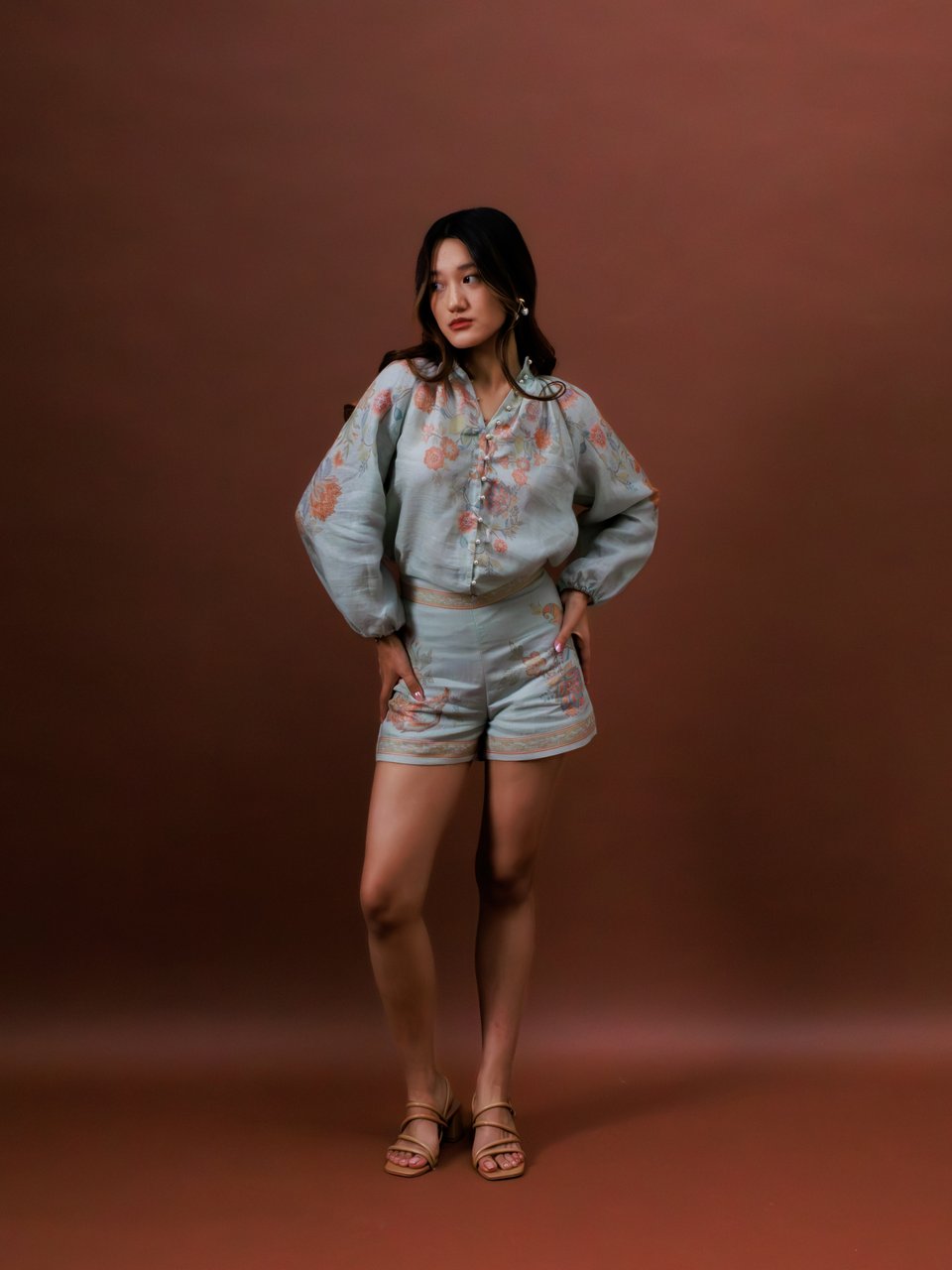 Celadon Printed Co-ord Set