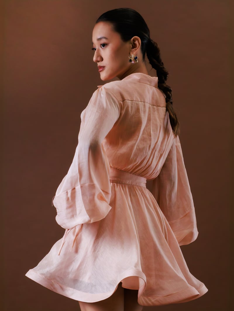 Rosewater Tie-Waist Mini 2