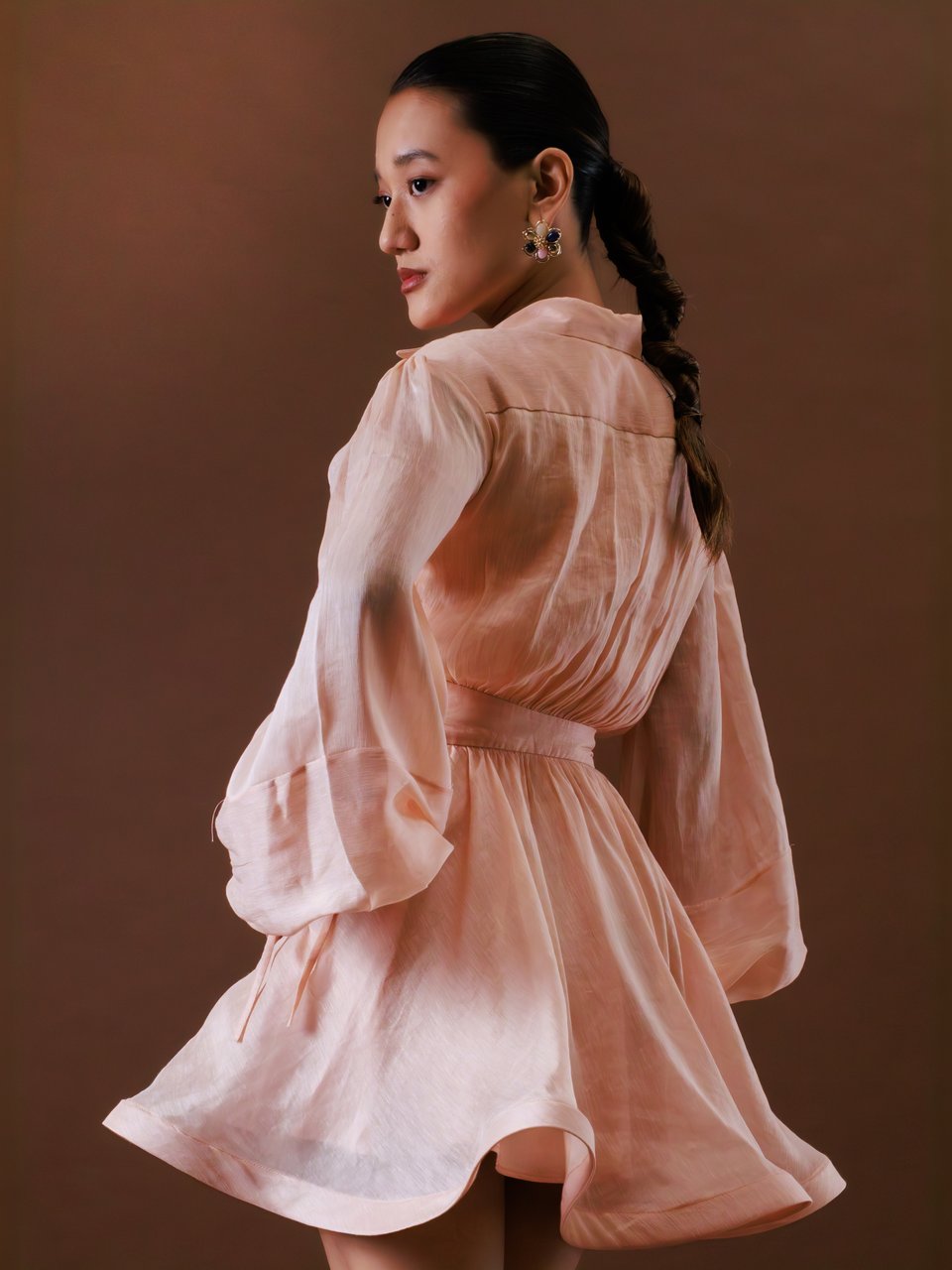 Rosewater Tie-Waist Mini