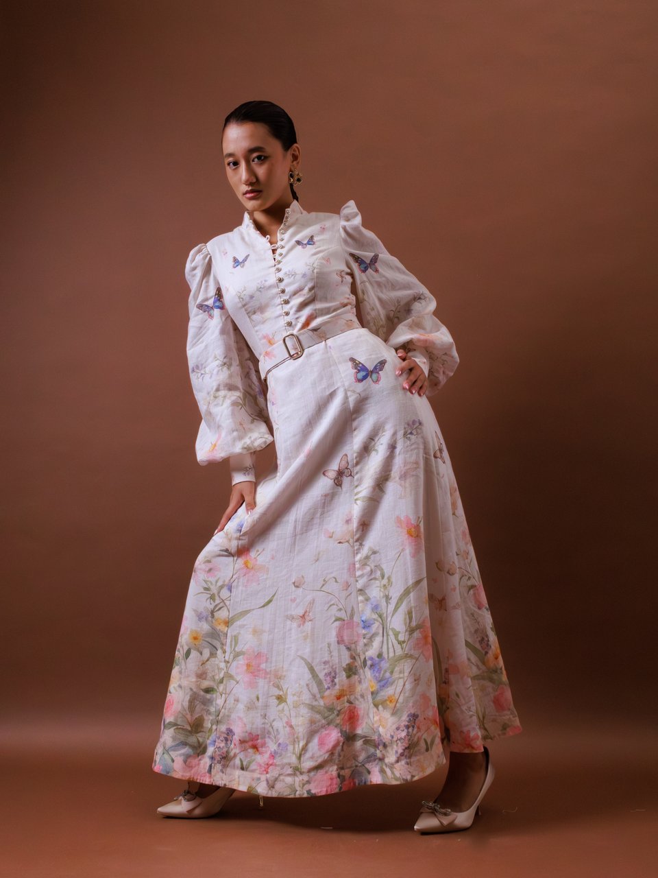 Rosewater Printed Midi