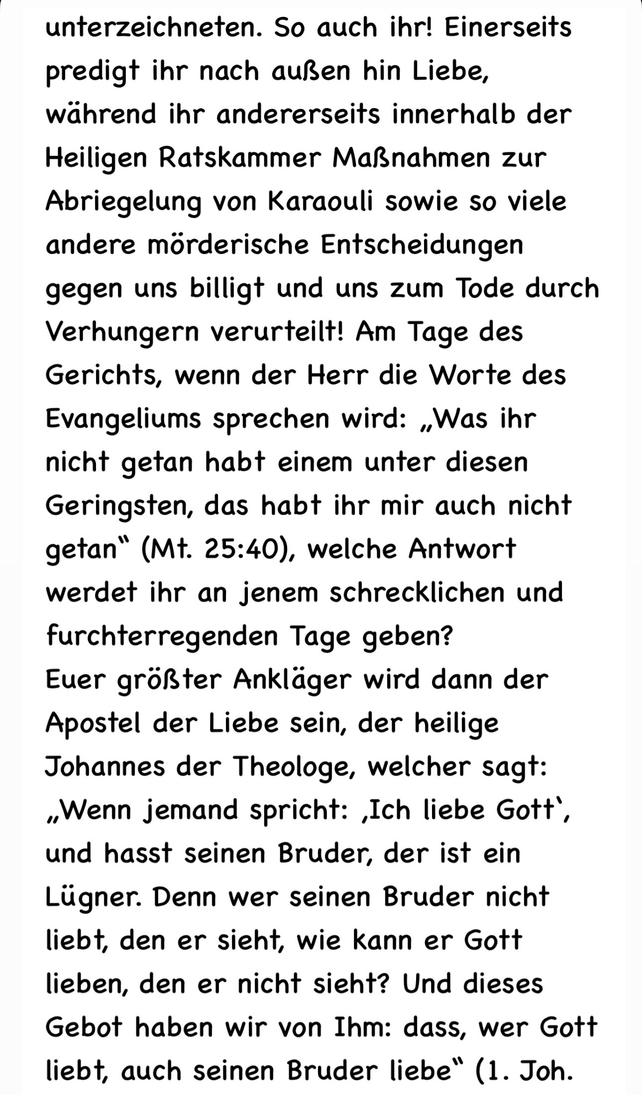 Brief Seite VI