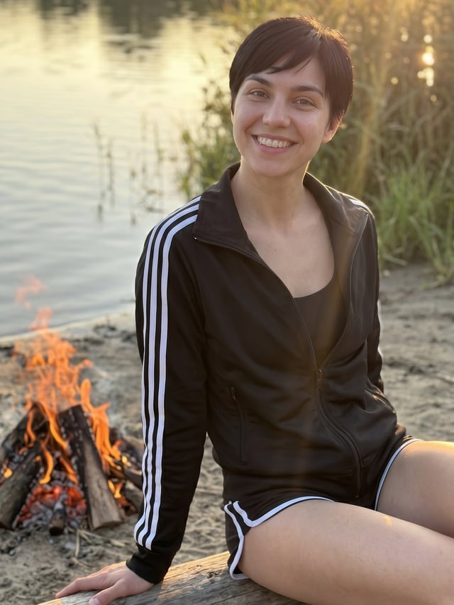 🔥 #campfire #lake #nature