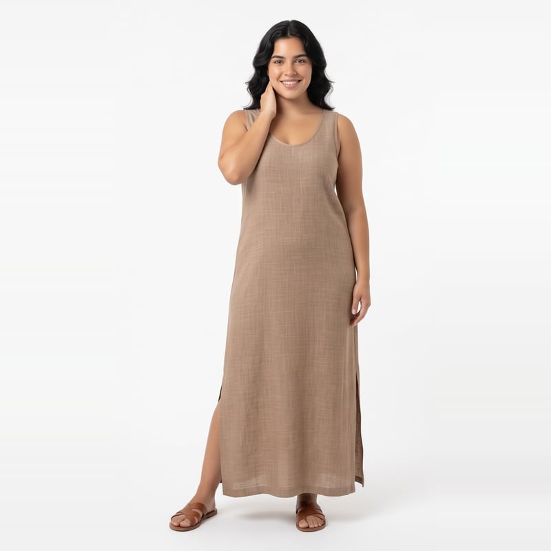 Vestido Maxi Lino