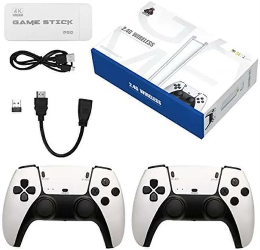 Game Stick M15 PRO MAX – Consola Retro +21.000 Juegos con 650 Juegos PS1 y Mandos Tipo PS5