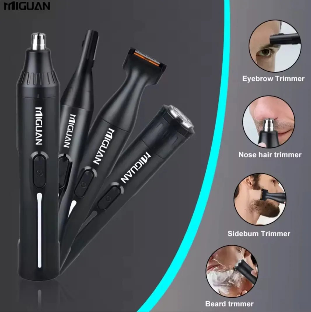 Kit de Aseo Masculino MIGUAN 4 en 1 | Recargable por USB