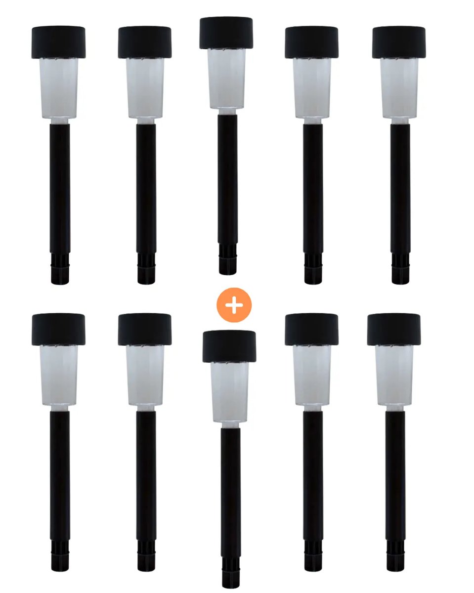 Antorcha Solar Caminera de Plástico para Exteriores 