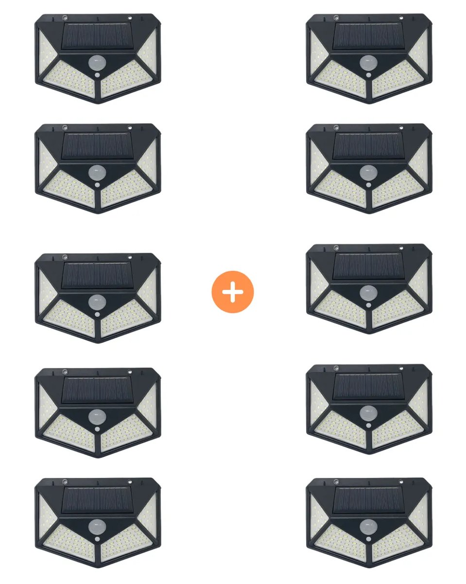 Foco LED Solar con Sensor de Movimiento 