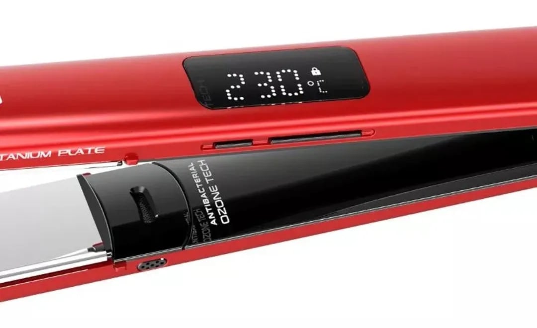 Plancha Digital GAMA Red Ozono Titanio