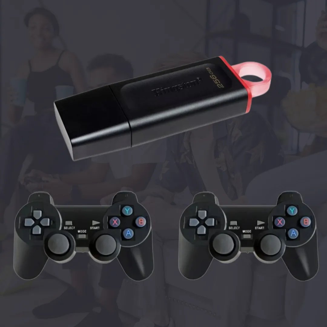 Pendrive Retro Gamer 256GB con +20.000 Juegos y Emulador PS2