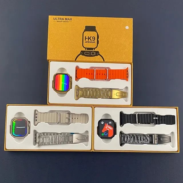 Smartwatch HK9 Ultra Max Serie 9 con dos Mallas | Llamadas, Salud y Notificaciones Inteligentes