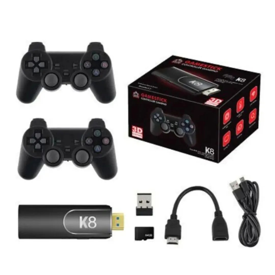 Game Stick GD10 – Consola Retro 4K con +48.000 Juegos y 40 Emuladores | Incluye 2 Joysticks Inalámbricos