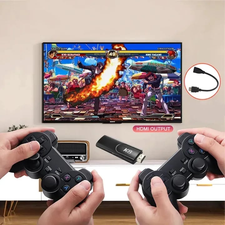 Game Stick GD10 – Consola Retro 4K con +48.000 Juegos y 40 Emuladores | Incluye 2 Joysticks Inalámbricos
