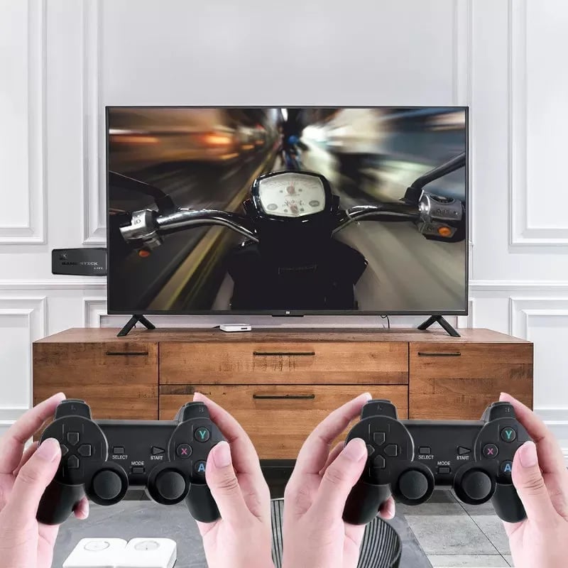 Game Stick M8 PLUS MAX – Consola Retro +21.000 Juegos con 650 Juegos PS1 y Mandos Inalámbricos