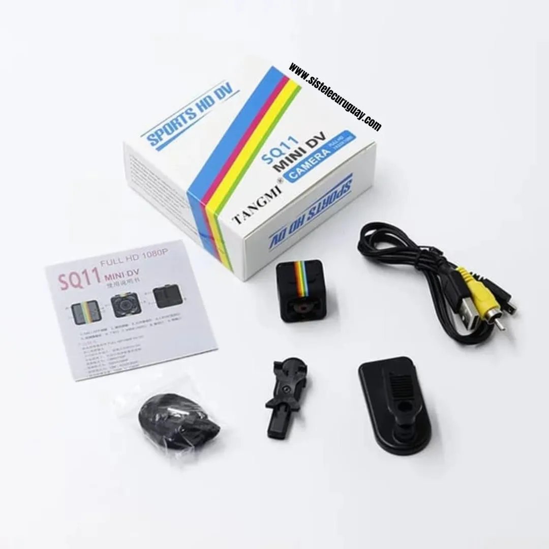 Mini Cámara SQ11 HD 960P con Detección de Movimiento y Visión Nocturna – Grabación Compacta sin WiFi