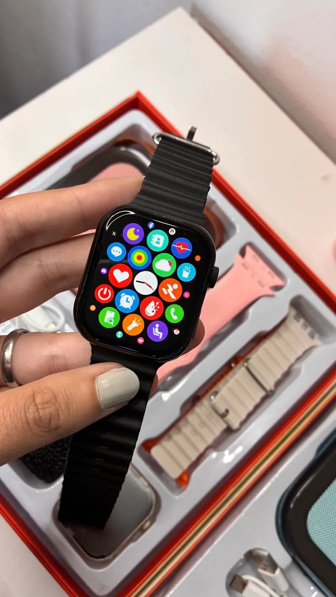Combo Smartwatch + Micrófono Karaoke + 4 correas intercambiables
