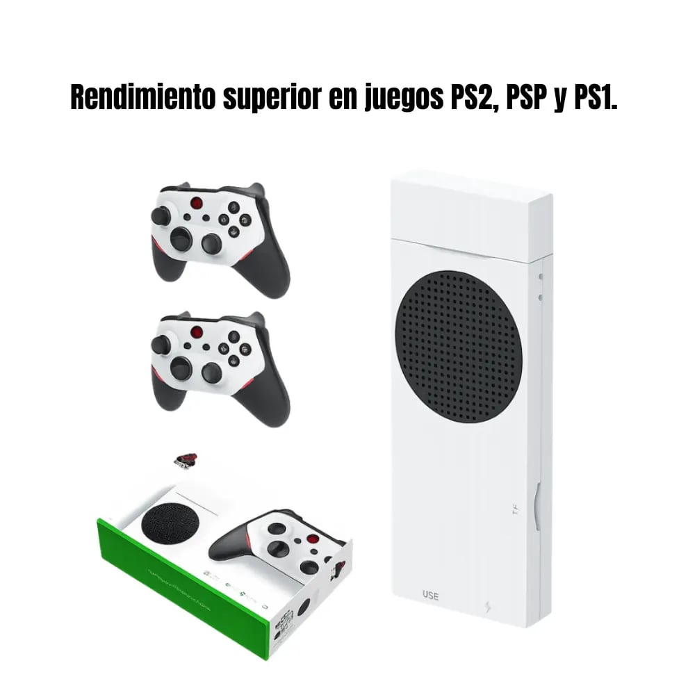 GameStick M88 Plus | Consola Retro 256GB con Emulador PS2 + MicroSD Extra con 112 Juegos PS2 | Mandos Recargables