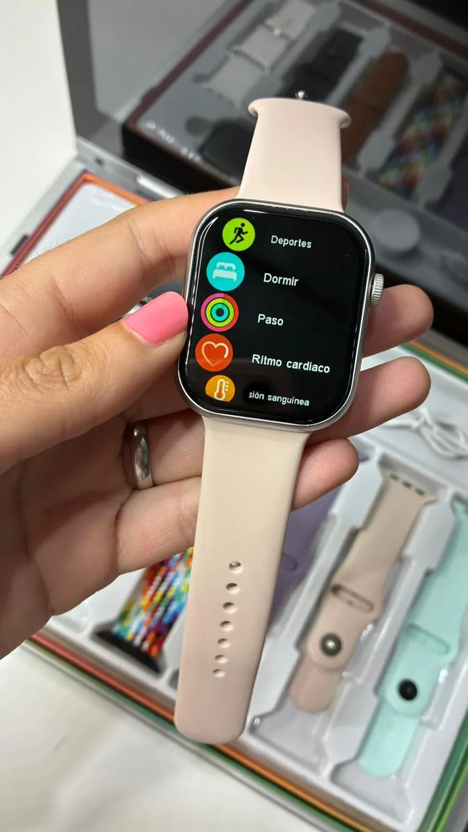 Cofre Smartwatch Serie 10 7 mallas | Llamadas, Salud y Funciones Completas