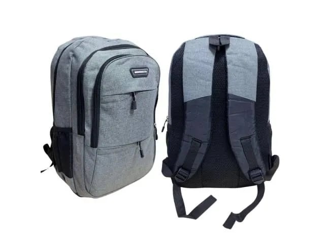 Mochila Inteligente Impermeable con Power Bank Incluido y Puerto USB – Gris