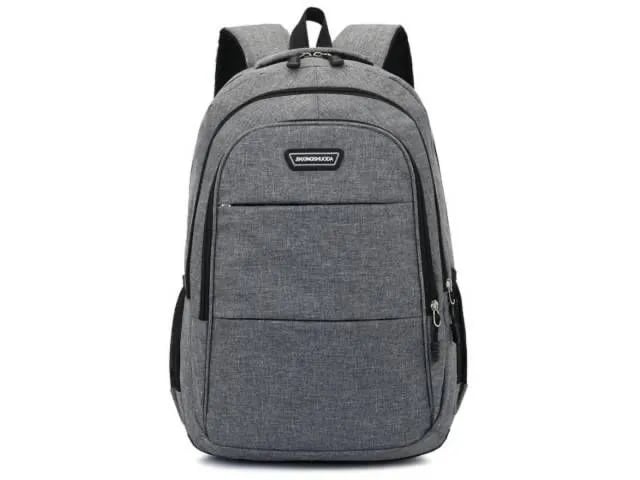 Mochila Inteligente Impermeable con Power Bank Incluido y Puerto USB – Gris