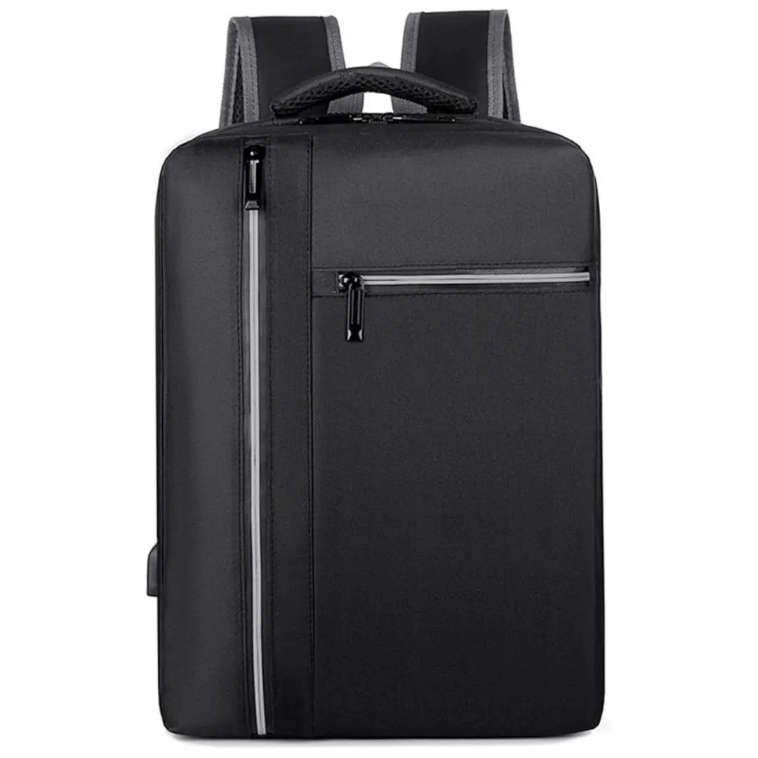 Mochila Multifunción Impermeable con Puerto USB y Opción de Banco de Carga