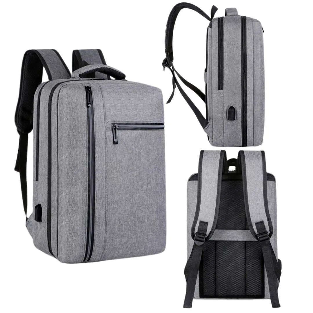 Mochila Multifunción Impermeable con Puerto USB y Opción de Banco de Carga