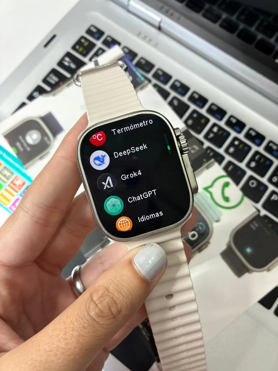 Smartwatch Ultra 5 Serie 11 con Respuesta a WhatsApp e Inteligencia Artificial y funciones avanzadas