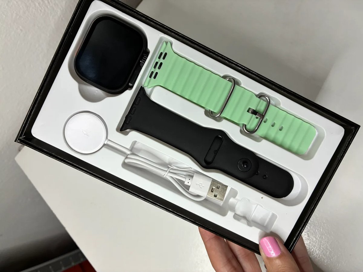 Cofre de Smartwatch Ultra 3, amoled con 2 mallas