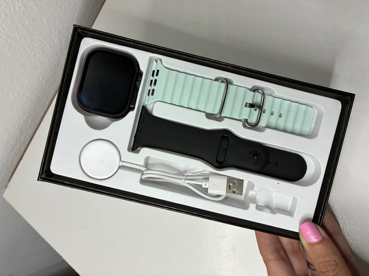 Cofre de Smartwatch Ultra 3, amoled con 2 mallas