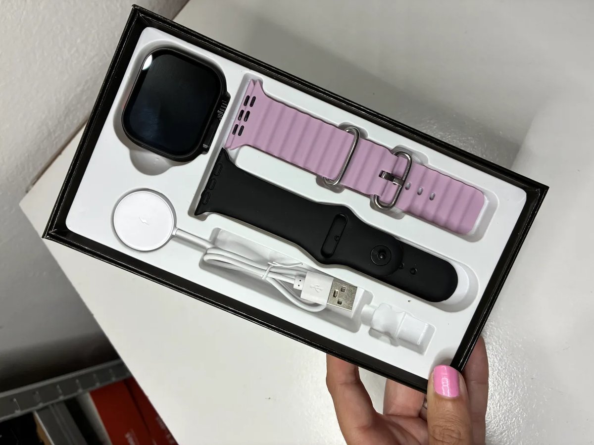 Cofre de Smartwatch Ultra 3, amoled con 2 mallas