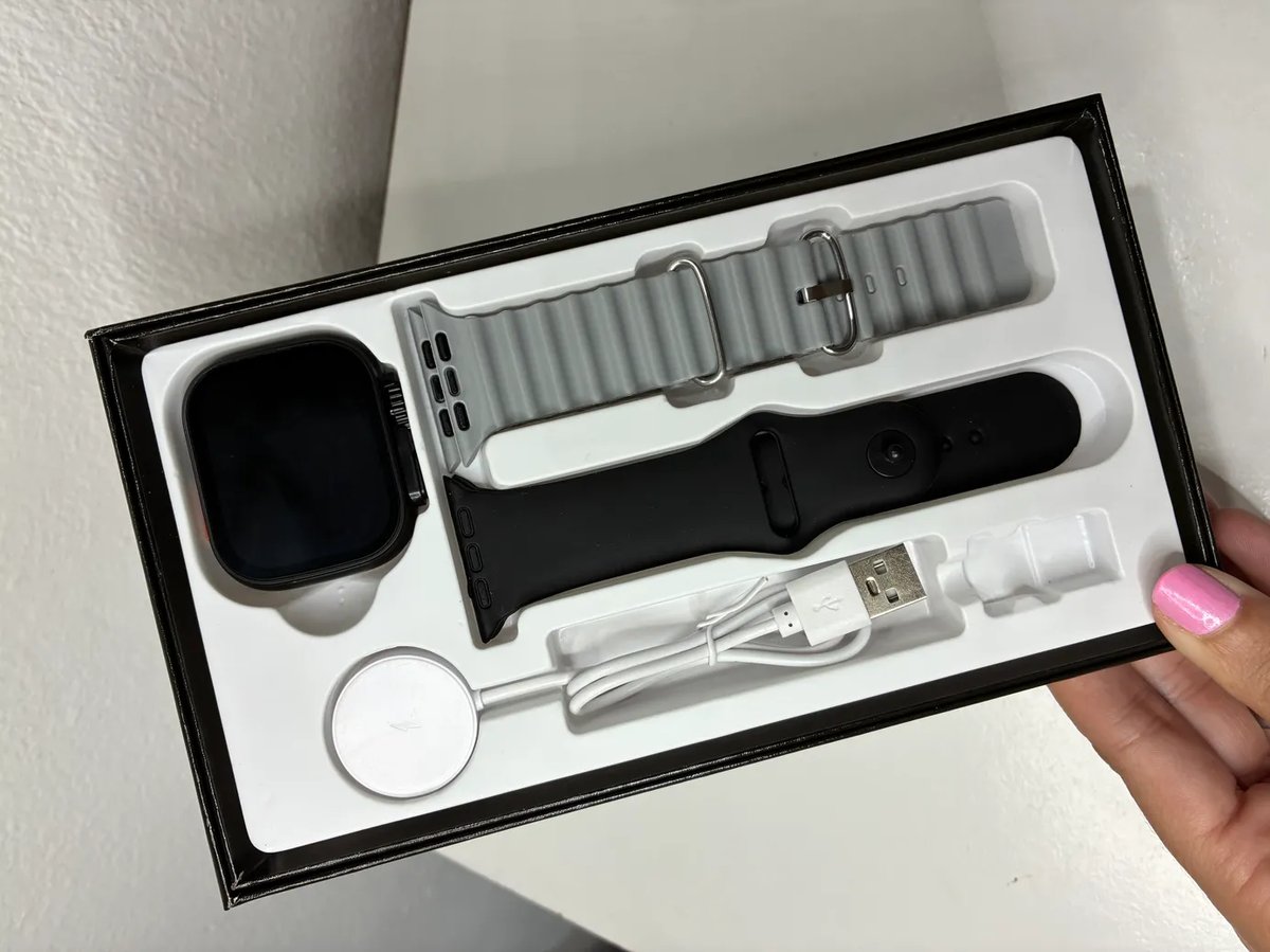 Cofre de Smartwatch Ultra 3, amoled con 2 mallas
