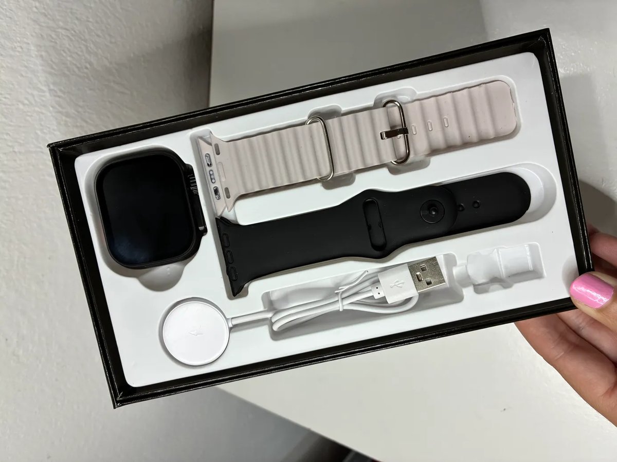 Cofre de Smartwatch Ultra 3, amoled con 2 mallas