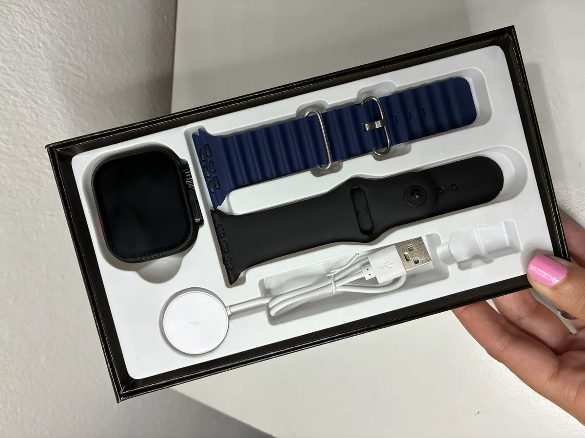 Cofre de Smartwatch Ultra 3, amoled con 2 mallas
