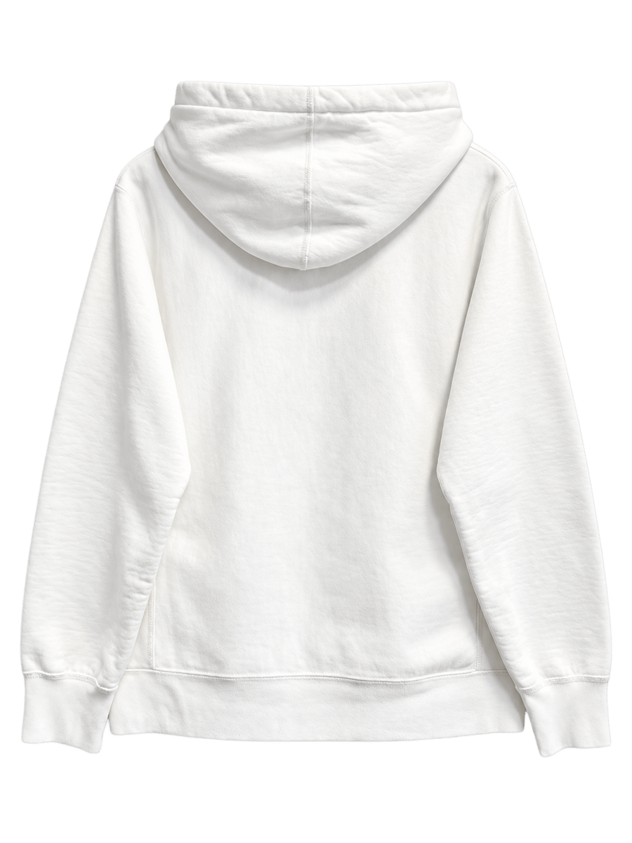 Hoodie Supreme Box Logo White vista posterior
