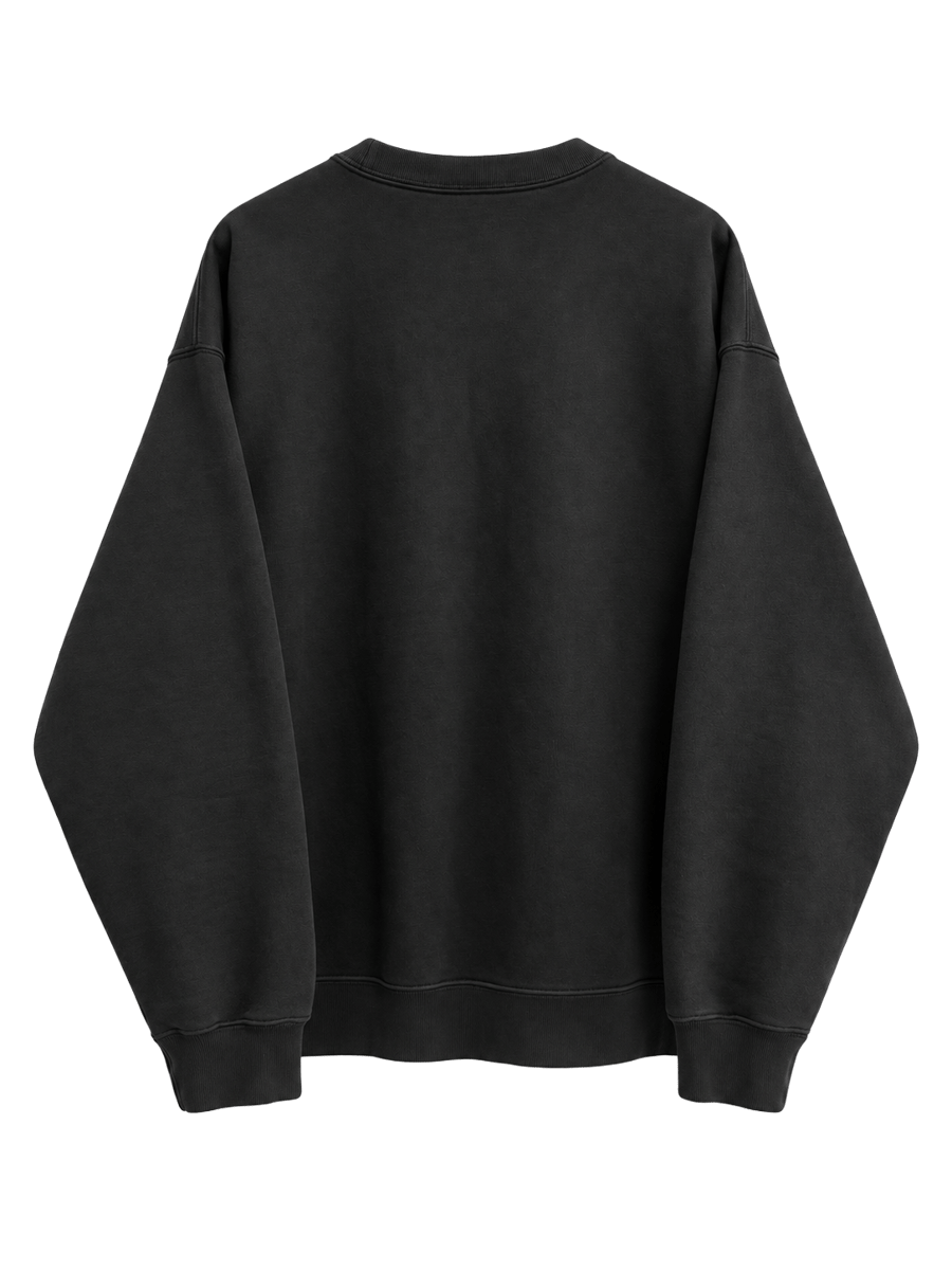 Crewneck Nike x Stussy Black vista posterior