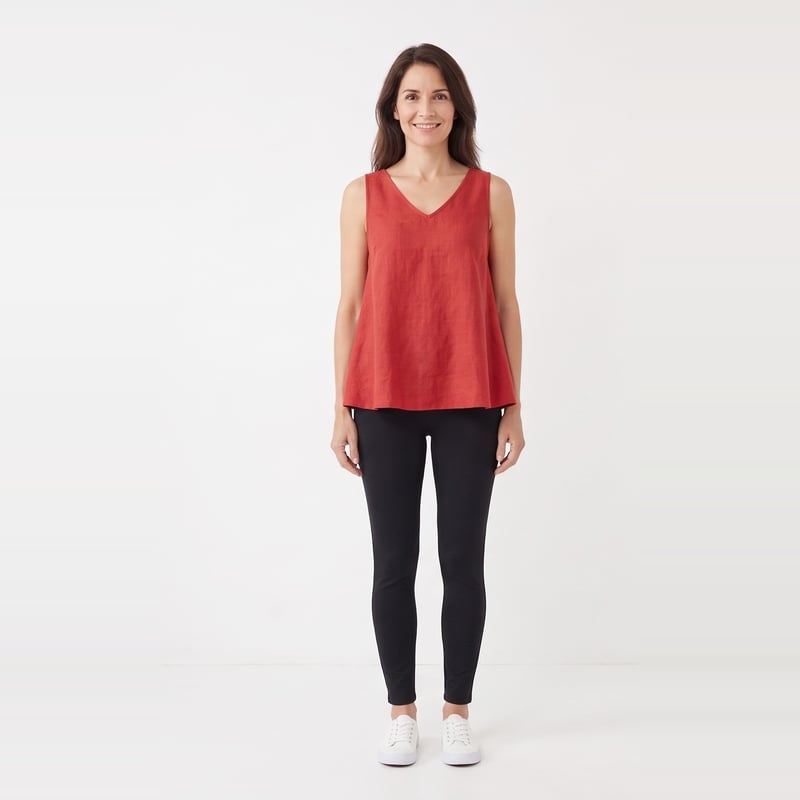 Blusa Trapecio Lino Viscosa