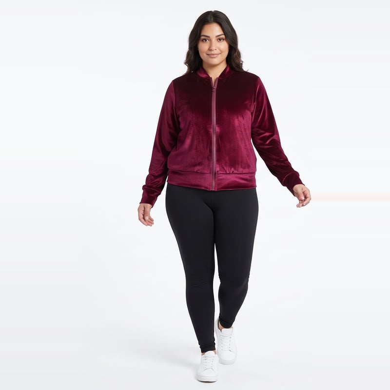 Campera Bomber Terciopelo