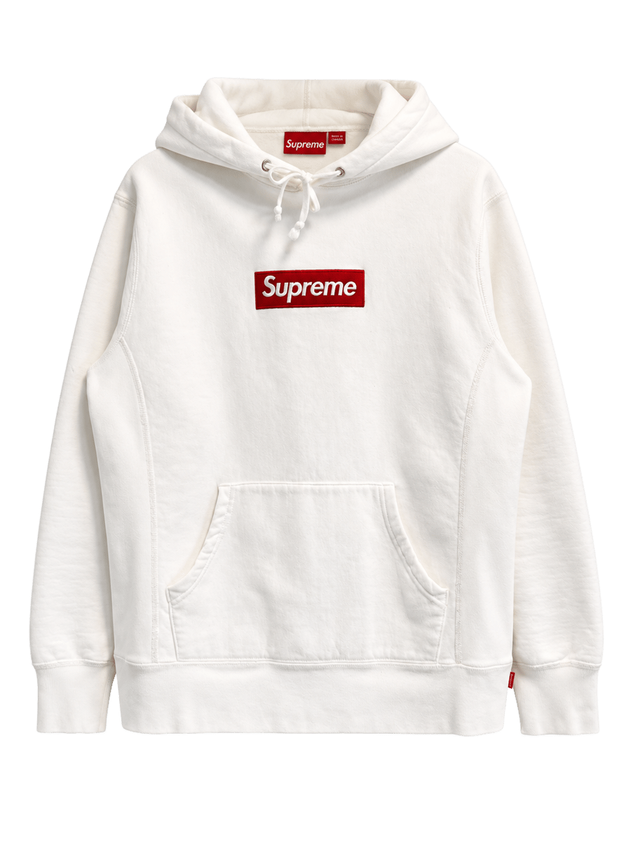 Hoodie Supreme Box Logo White