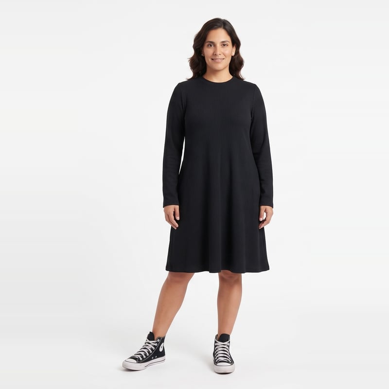 Vestido Midi Suelto Con Bolsillos Morley