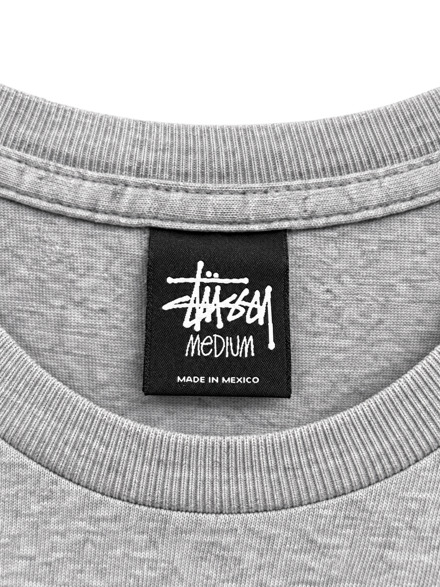 Stussy Grey Tee detalle de la prenda