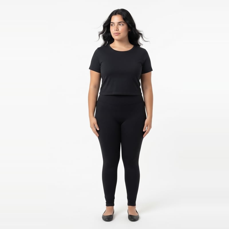 Crop Manga Corta Cotton