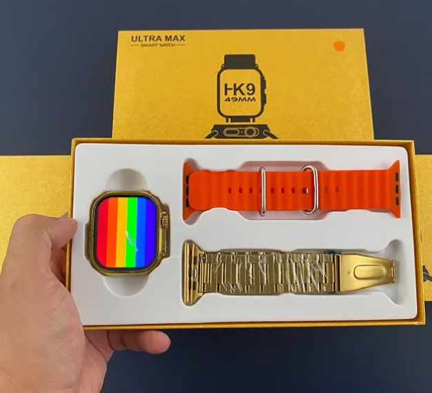 Smartwatch HK9 Ultra Max Serie 9 con dos Mallas | Llamadas, Salud y Notificaciones Inteligentes