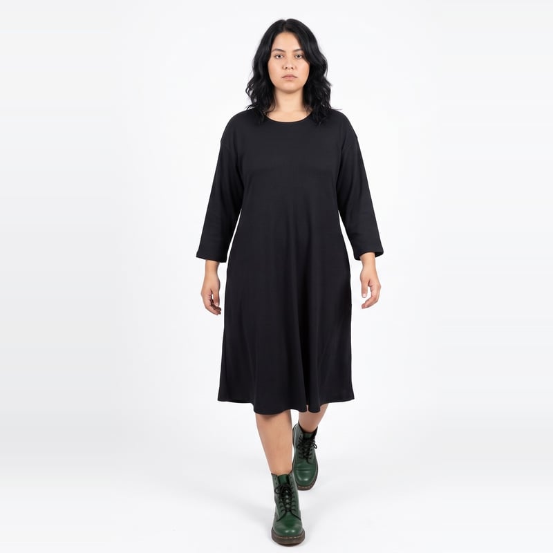 Vestido Midi Manga 7/8 Morley
