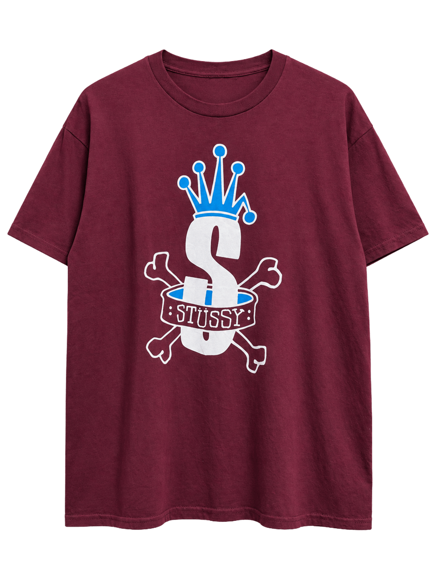 Stussy Burgundy Tee