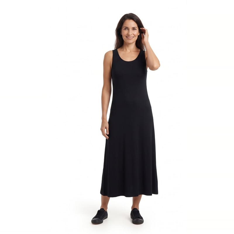 Vestido Maxi sin Mangas Viscosa